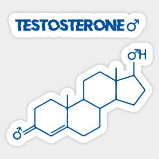 Testosterone male Hormone Chemical Structure Sticker